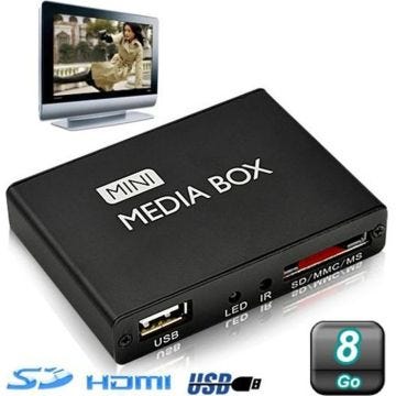 Mini Passerelle Multimédia YONIS - Lecteur 1080P HDMI - 8Go - Noir