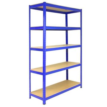 5 Rayonnages T-Rax Bleus 120cm x 45cm x 180cm