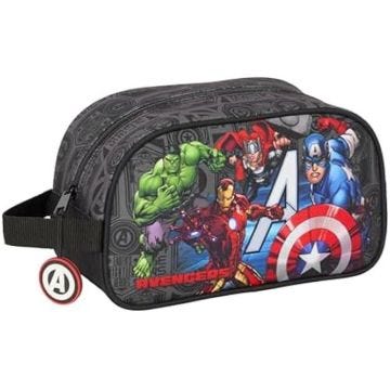 Trousse Scolaire - SAFTA - Avengers Vendetta - Souple - Zippée - Adaptable au Chariot