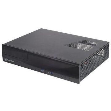 SilverStone SST-ML03B - Milo Boîtier PC Slim silencieux HTPC Micro ATX, noir
