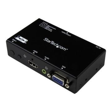 STARTECH Switch 2x1 HDMI et VGA vers HDMI - Avec convertisseur VGA vers HDMI et commutation prioritaire