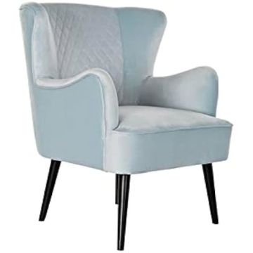 Fauteuil - DKD HOME DECOR - Standard - Bleu et Noir - Métal - 1 Place - Design Contemporain