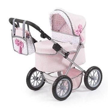 Landau pour poupée - REIG - Paseo Trendy Walk - Pliable - Poignée réglable - Rose
