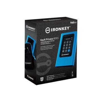 Disque dur externe KINGSONG IronKey Vault Privacy 80 960 Go - USB-C™ bleu