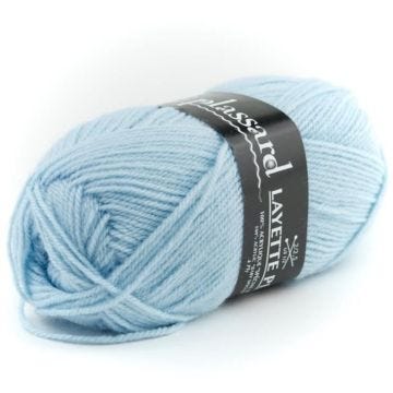Laine Layette - Plassard - Bleu Spécial Bébé - Acrylique - Pelote de 1