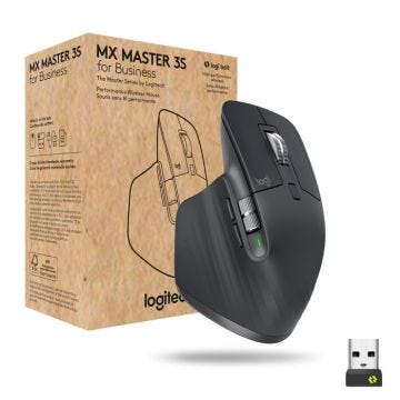 Souris - Logitech - MX Master 3S - Bluetooth - Ergonomique - 7 boutons - Graphite