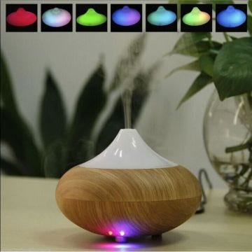 Nouveau Humidificateur Ultrasonique grain de bois / Diffuseur Aroma/ Diffuseur d'Huiles Essentielles / Diffuseur de Parfum