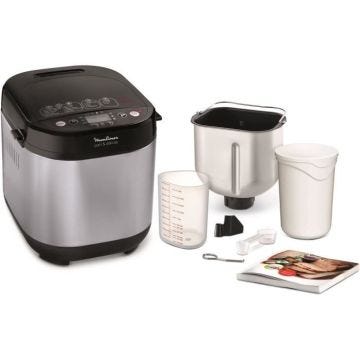 MOULINEX Machine à pain 1 kg, 20 programmes automatiques, Programme sans gluten, Maintien au chaud, Pain et Délice OW240E30