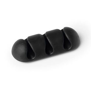 Durable Lot de 2 clips Cavoline Clip 3 adhésifs pour 3 câbles Graphite - 503937