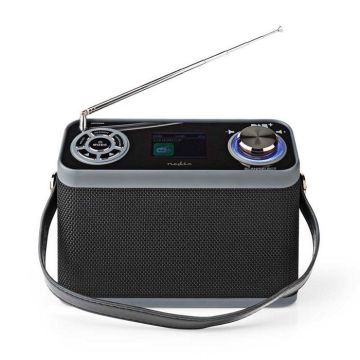 Radio DAB+ Nedis - RDDB5200BK - Noir - Bluetooth - Réveil - Minuterie de sommeil