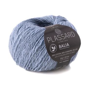Fil crochet et tricot - PLASSARD - Balia Jean's 24 - Coton, Chanvre, Lin - N° aiguille 3 - 1 pelote