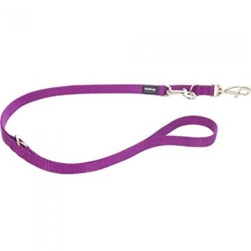 Laisse pour chien - RED DINGO - 3 positions - Violet - 2m - 20 mm