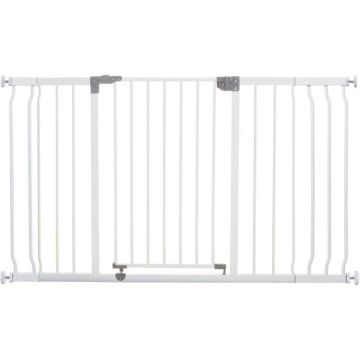 Barrière de sécurité - DREAMBABY - LIBERTY - 1 barrière + 2 extensions - 126-132,5 cm - Blanc