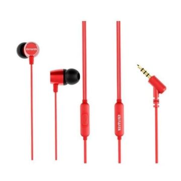 Écouteurs intra-auriculaires - AIWA - ESTM-30RD - Rouge - Microphone intégré - Jack 3,5 mm