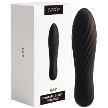 Mini Vibromasseur Rechargeable Tulip Noir - mixte / adulte