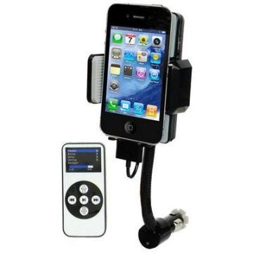 Transmetteur Fm Support Kit Mains Libres Iphone 3Gs 4 4S Ipod Touch Telecommande Plastique YONIS