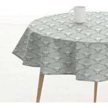 Nappe Ronde en résine Anti-Taches - BELUM - ASENA 4 - Tissu Coton - Diamètre 100 cm