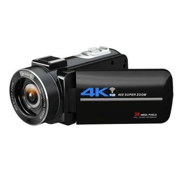 Caméscope Numérique 4K 40X Zoom Écran Tactile IPS 3.0 Pouces WiFi Lumière Intégrée YONIS