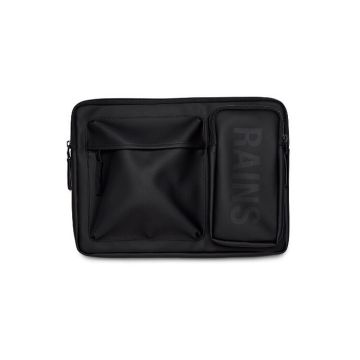 Housse PC Portable - Rains - Texel Laptop Case 16 - Imperméable - Noir - Rembourrée