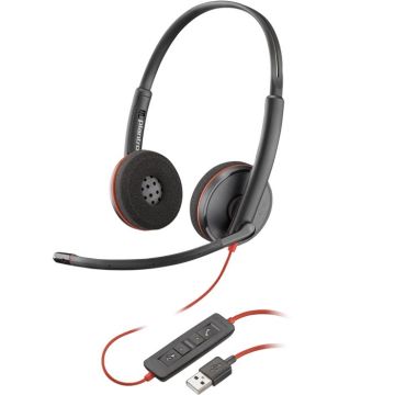 Casque Filaire - HP - Blackwire 3220 - Stéréo - USB-A - Confort Optimal