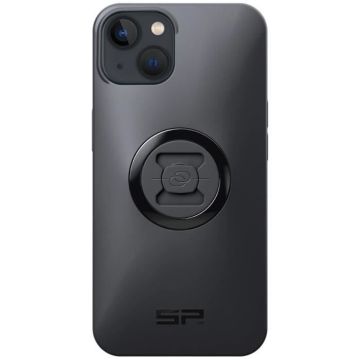 Coque de téléphone - SPCONNECT - iPhone 13 - Souple - Découpe spéciale - Noir