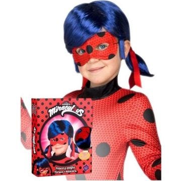 Coffret déguisement enfant Ladybug™ Miraculous™ - Miraculous™ - modèle Ladybug™ - bleu foncé - rouge et noir