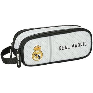Trousse Double Real Madrid 1ère équipe 24/25 pour Enfant - SAFTA - Blanc - Synthétique - Mixte