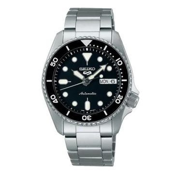 Montre homme bracelet acier - Seiko - Monytre Seiko 5 Sports cadran noir SKX réédition