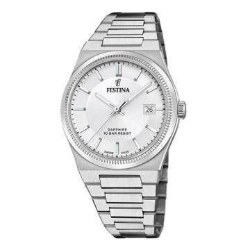 Montre homme bracelet acier - Festina - Montre Festina acier bracelet intégré Collection Swiss Made
