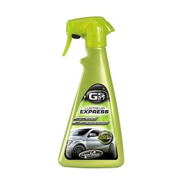 GS27 - Lustreur Express - Produit Nettoyant Voiture - Brillance Instantannée - sans Rinçage - Spray 500 ML