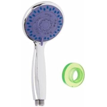 Pommeau de douche - BERILO - Violet argenté - 8,5 x 20 x 8,5 cm - 12 unités - Mixte