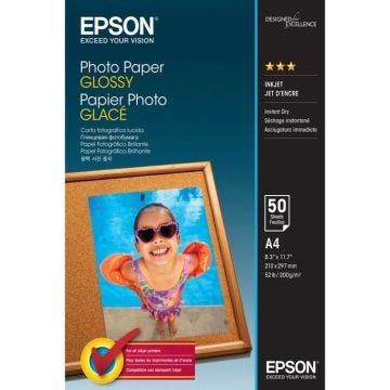Papier photo Brillant - EPSON - A4 - 200 g/m² - 50 feuilles