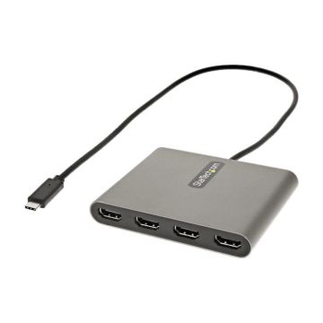 Adaptateur USB C - Non spécifié - 4 HDMI - Étendre le bureau - Noir - Vidéo externe