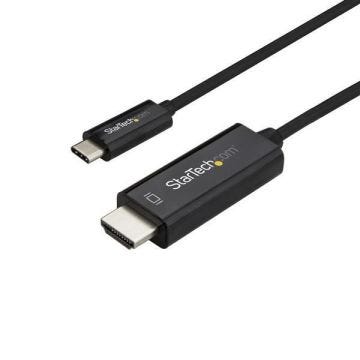 StarTech.com Câble adaptateur USB-C vers HDMI 4K 60 Hz de 1 m - Câble USB Type-C vers HDMI en noir (CDP2HD1MBNL)