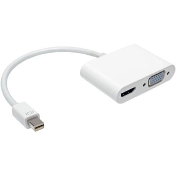 On Earz Mobile Gear Adaptateur Mini DisplayPort vers HDMI+VGA pour Mac blanc - 5407005921449