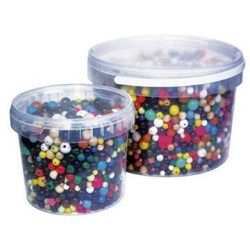 RAYHER HOBBY 1209700 - COMMUTATEUR KVM - perles en bois Multicolore 16-25mm de diamètre, boîte 350g