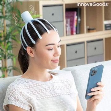Masseur de Tête Rechargeable Helax InnovaGoods - - - InnovaGoods