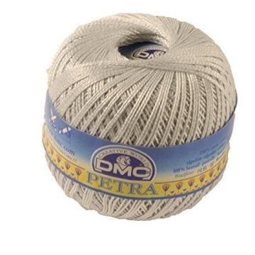Fil DMC Petra, 100% coton, gris, Taille 5