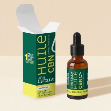 Huile Sommeil CBD CBN 10% Full Spectrum Orange Citron "Pause Absolue" By stilla