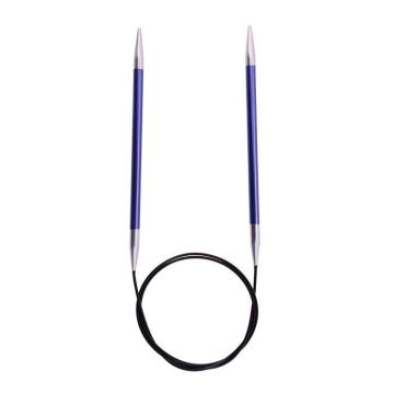 KnitPro Set de Goupilles de Tricotage Circulaires Fixées Aluminium Bleu 20 x 0,4 x 5 cm - KP47069