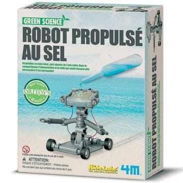 Kit de fabrication - 4M - Robot propulsé au sel - Gris - Mixte - Sciences et jeux
