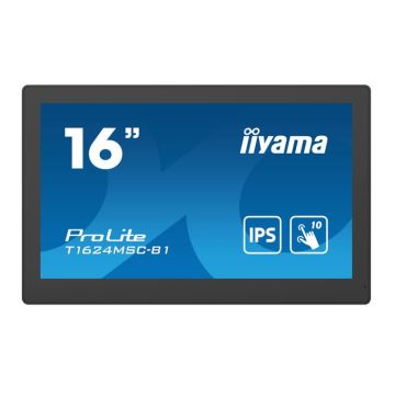 Écran Tactile - IIYAMA - T1624MSC-B1 - 16 pouces - 2.6 kg - Dimensions 38.8 x 24.5 x 16 cm