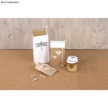 Sac papier brun, convient pour aliments, 9x13cm, 60g-m2, sct.-LS 20pces