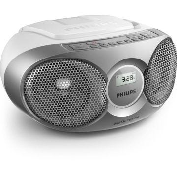 Boombox - PHILIPS - AZ215/12 - Lecteur de CD - Radio FM - Rouge