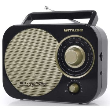 Muse Radio portable analogique noir - m055rb