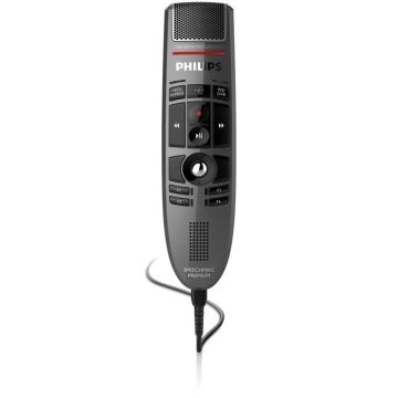 Dictaphone - PHILIPS - SpeechMike Premium LFH 3500 - Microphone de précision - Câble USB 2,5 m - Antimicrobien