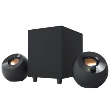 Enceintes PC filaire 2.1 CREATIVE Pebble Plus - 8 W - Noir