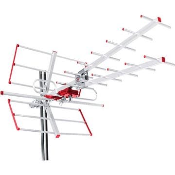 Mctv-855 Antenne Extérieure Antenne Tv Antenne De Toit Dvb-T/T2 H.265 Hevc Filtre Full Hd Max 100Dbμv Uhf/Vhf Lte (Passif)[J30]