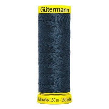 Fil à coudre Gütermann Maraflex, No. 120, pour des coutures très élastiques 339 Bleu foncé