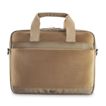 Sacoche d'ordin. port. "Velvet" jus. 34 - 36 cm (13,3"-14,1"), sable